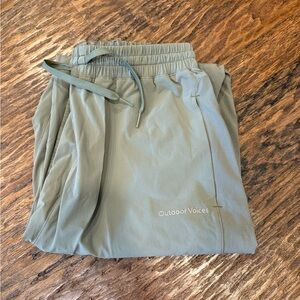 Outdoor Voices Sage Green Track Joggers